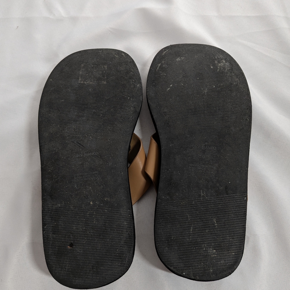 Tony Bianco Ives Tan Como Sandals Size 10 - Picture 4 of 7